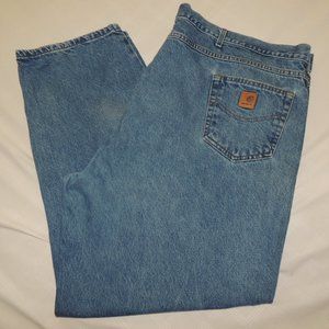 Mens CARHARTT RELAXED FIT Denim Jean Pants 52 x 32